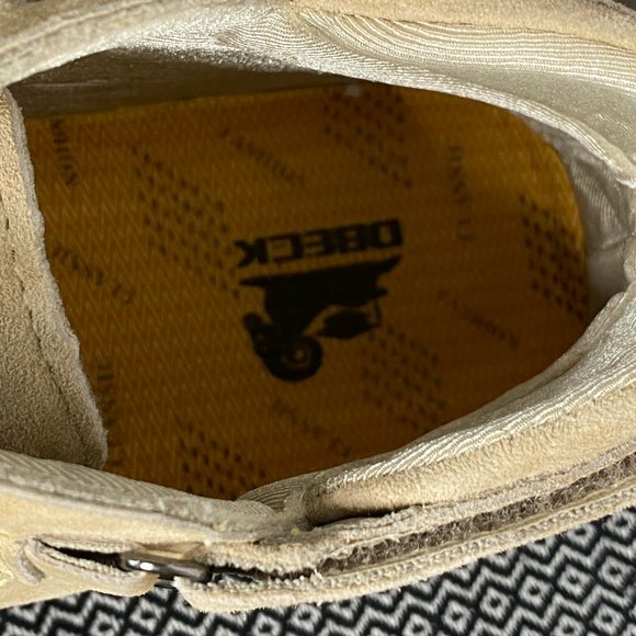 Dbeck Explorer Beige Suede  Shoes NWOT - Picture 3 of 5